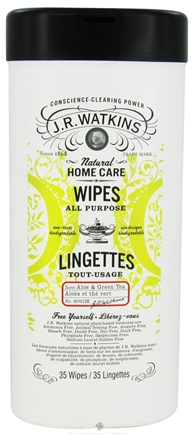 Can of cleaning wipes from JR Watkins