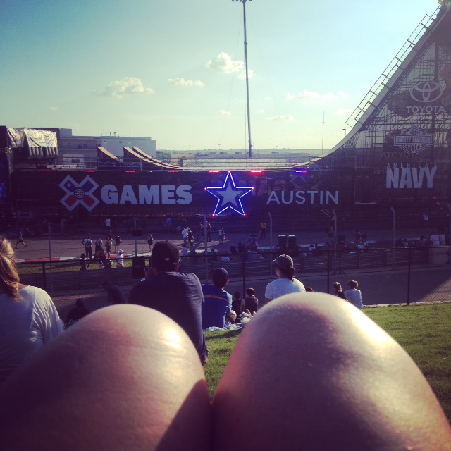 View of the Big Air Ramp at X Games Austin 2015