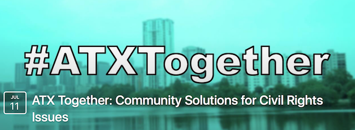 Screenshot of #ATXTogether event banner