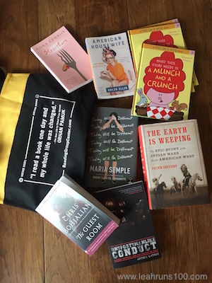 Book tote and books from 2016 Texas Book Festival
