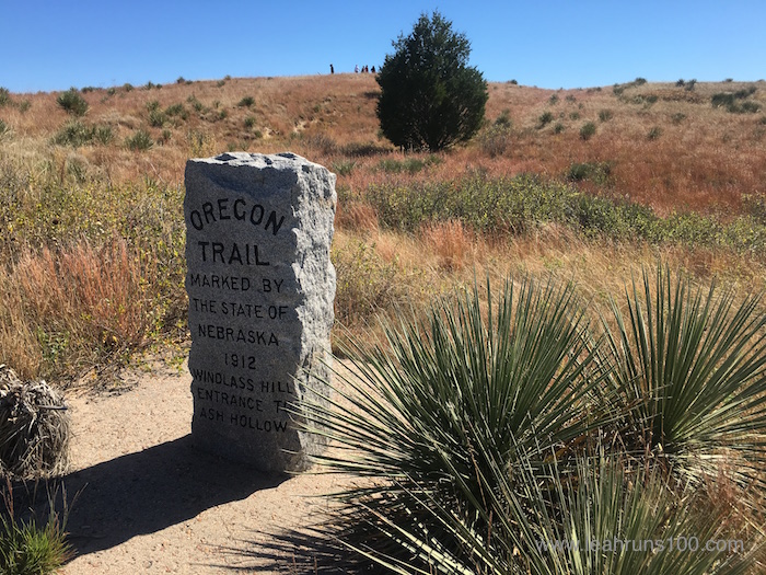 Oregon Trail marker in northwestern Nebraska